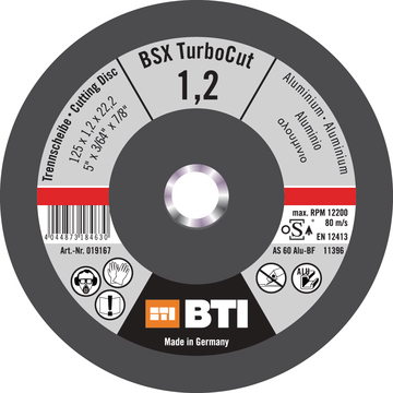 Trennscheibe BSX TurboCut Alu Ø 115 x 1,2 mm